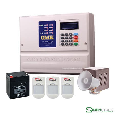 پک دزدگیر سیم دار جی ام کا با 3 چشمی مدل GM910