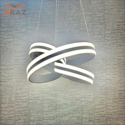 لوستر مدرن led مدل کلیپس سه لاین 120وات