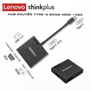 هاب تایپ C لنوو مدل Lenovo Thinkplus TPOHC407 پشتیبانی از 4K | اورجینال(نو و آکبند) — تصویر ۴