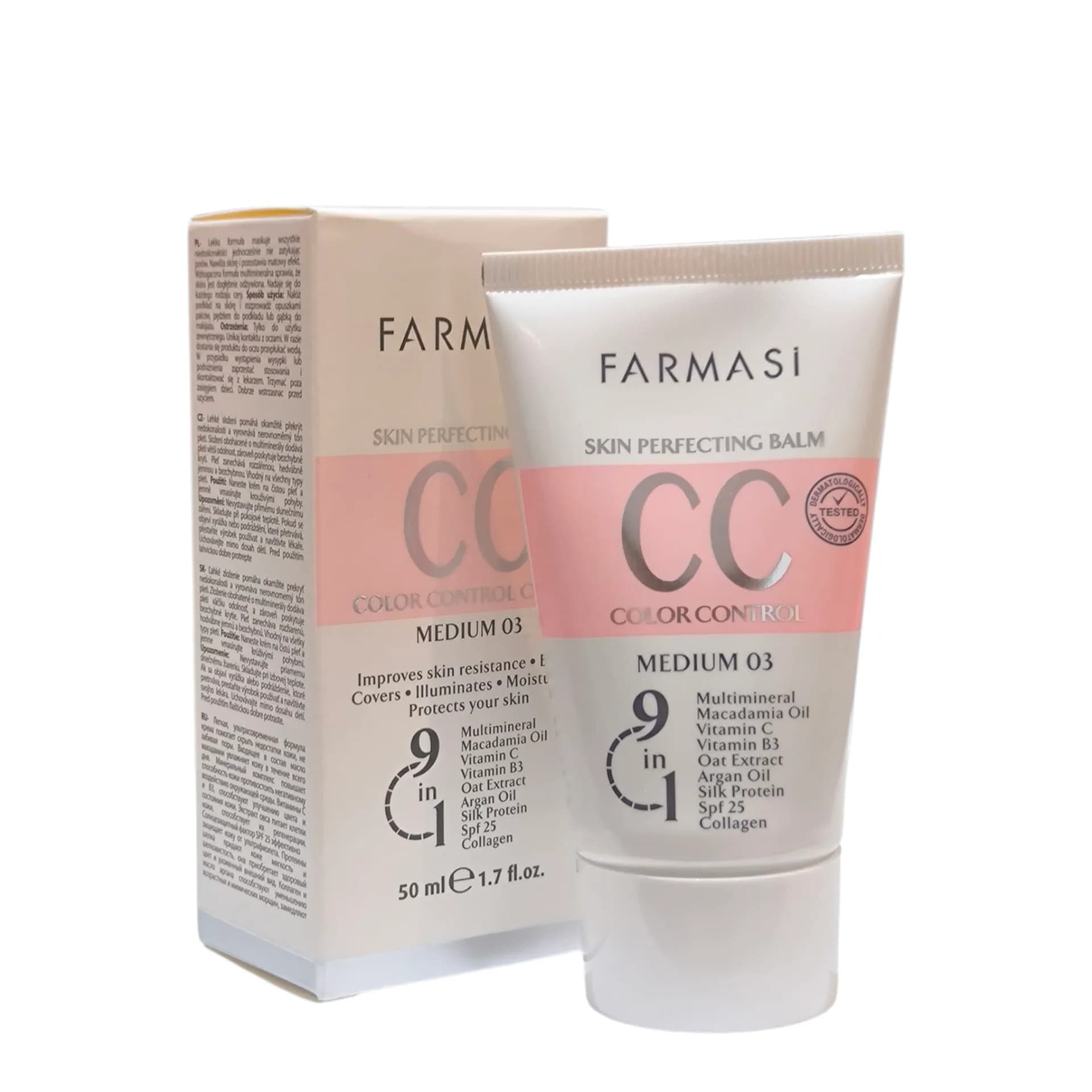 سی سی کرم فارماسی 50میل SPF25 کد 02 و 03 — تصویر ۲