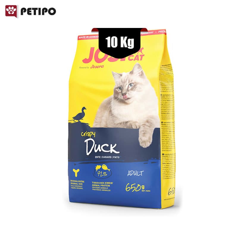 غذای خشک گربه بالغ طعم اردک جوسی کت جوسرا (Josera Josicat Crispy Duck) وزن 10 کیلوگرم