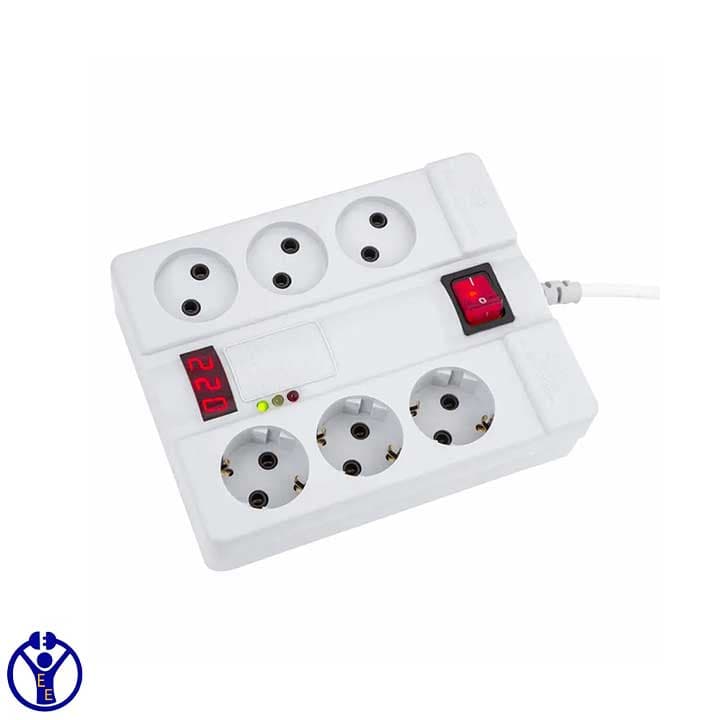 محافظ کامپیوتر 6 خانه دیجیتال پارت الکتریک کابل 3 متری 7381 — تصویر ۲