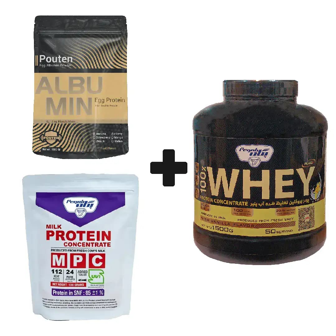پک ریکاوری حرفه ای (WPC80 + MPC85 + Albumin75) — تصویر ۲