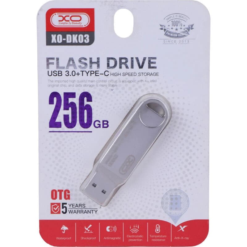 فلش 256 گیگ ایکس او XO-DK03 OTG Type-C USB3.0 — تصویر ۶