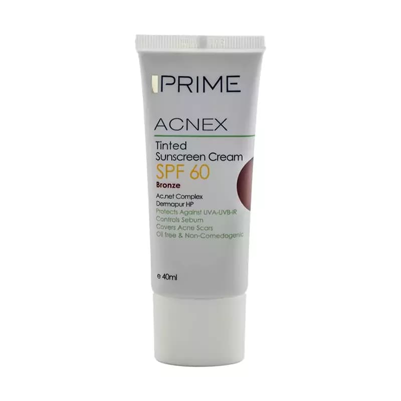 کرم ضد آفتاب رنگی پریم رنگ برنز Bronze مدل Acnex Tinted SPF60
