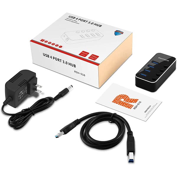 هاب 4 پورت آرشتک USB 3.0 مدل RSH-516 — تصویر ۶
