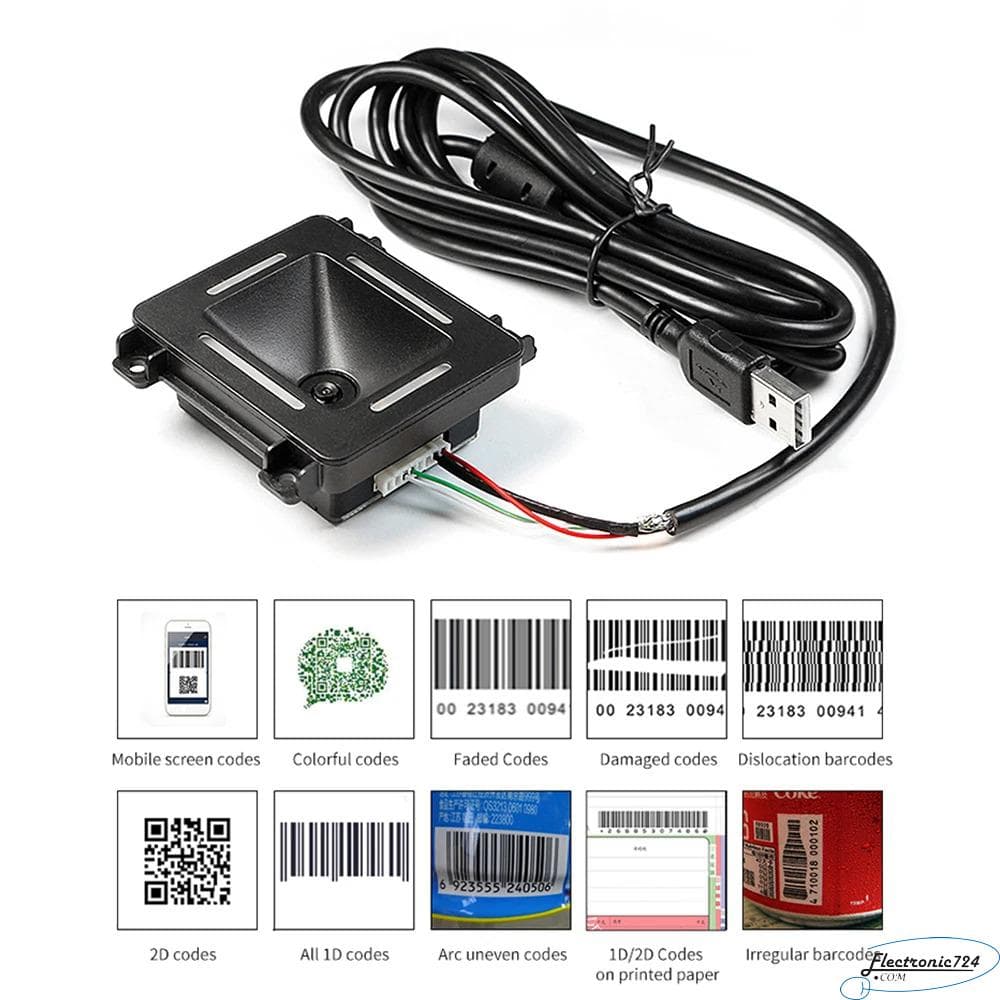 ماژول اسکنر EP8280L 1D 2D QR Barcode Scanner — تصویر ۱۰