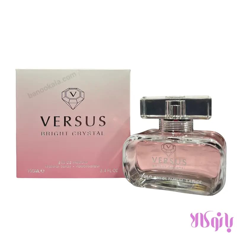ادکلن زنانه ورساچه صورتی Versus Bright Crystal حجم 100 میلی لیتر — تصویر ۲