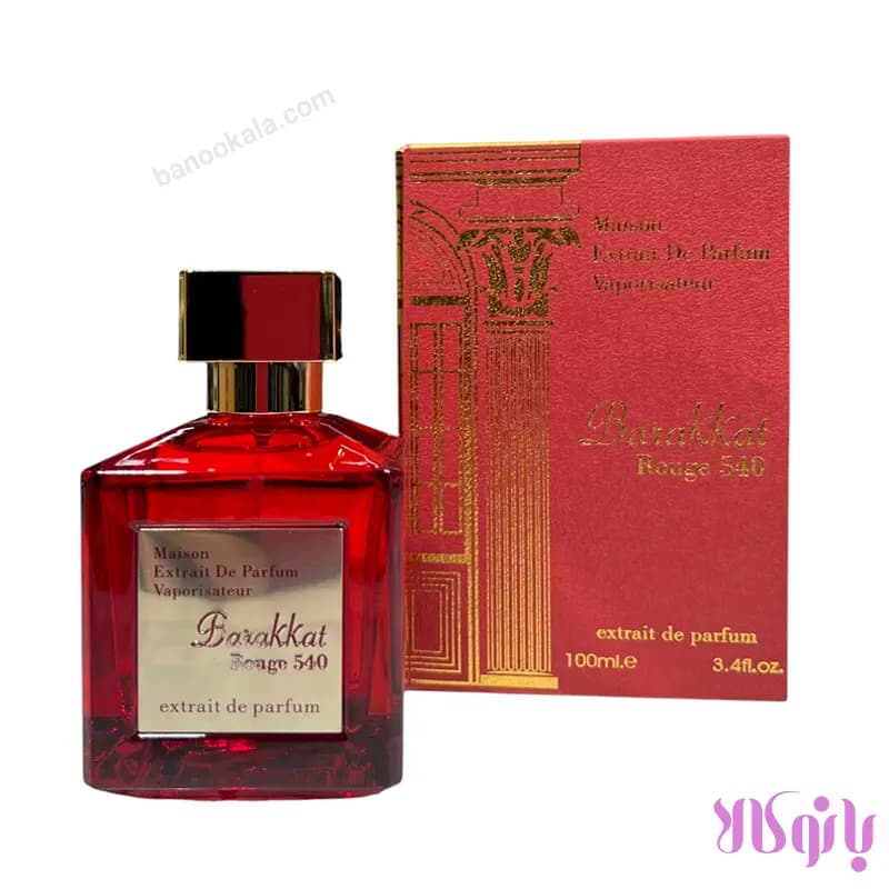 عطر ادکلن زنانه و مردانه باکارات رژ 540 قرمز حجم 100 میلی لیتر — تصویر ۴