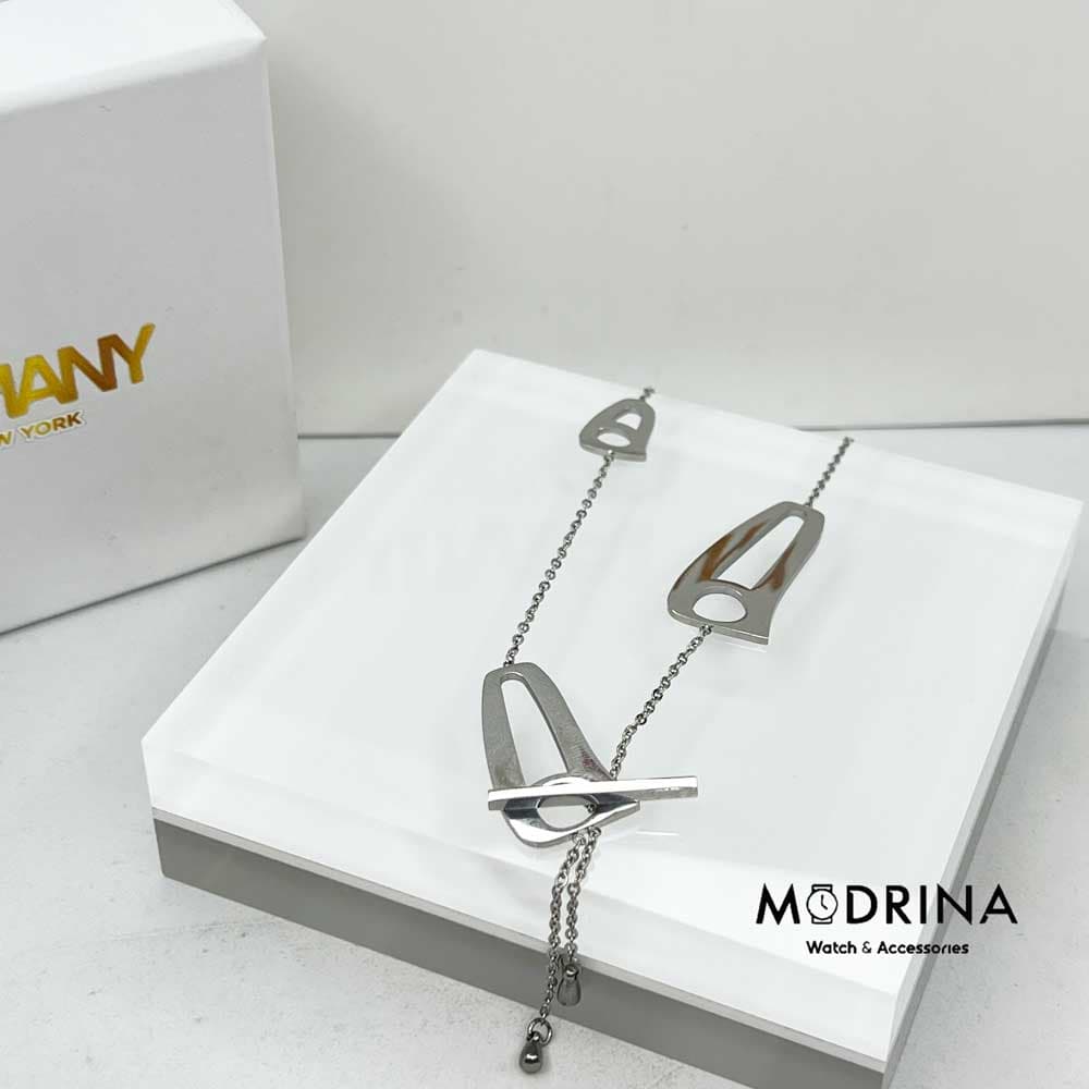 گردنبند نیمانی نقره ای بلند