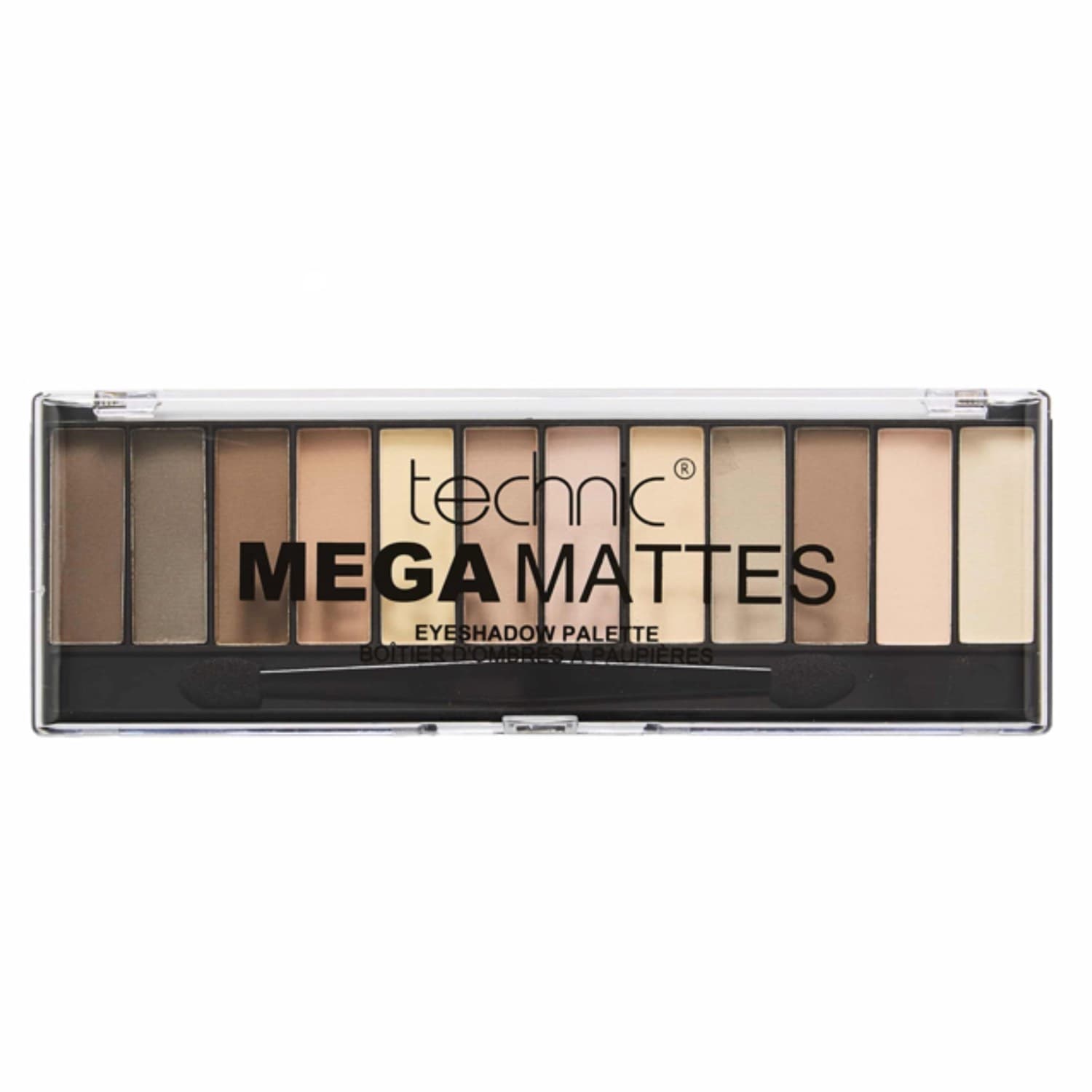 پالت سایه چشم 12 رنگ تکنیک TECHNIC مدل Mega Mattes — تصویر ۲