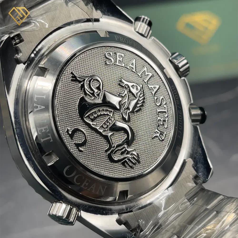 ساعت مچی مردانه امگا سیمستر مدل Seamaster Planet Ocean کرنوگراف | بند و بدنه استیل 316L ، سه موتور فعال ، مستر کوالیتی — تصویر ۵