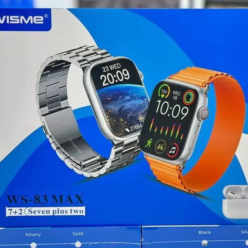 ساعت هوشمند WISME مدل Ws-83 Max دارای ایرپاد و 7 عدد بند — تصویر ۷