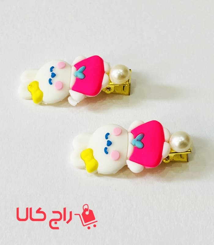 گیره مو انبری خرگوشی سیلیکونی جفتی