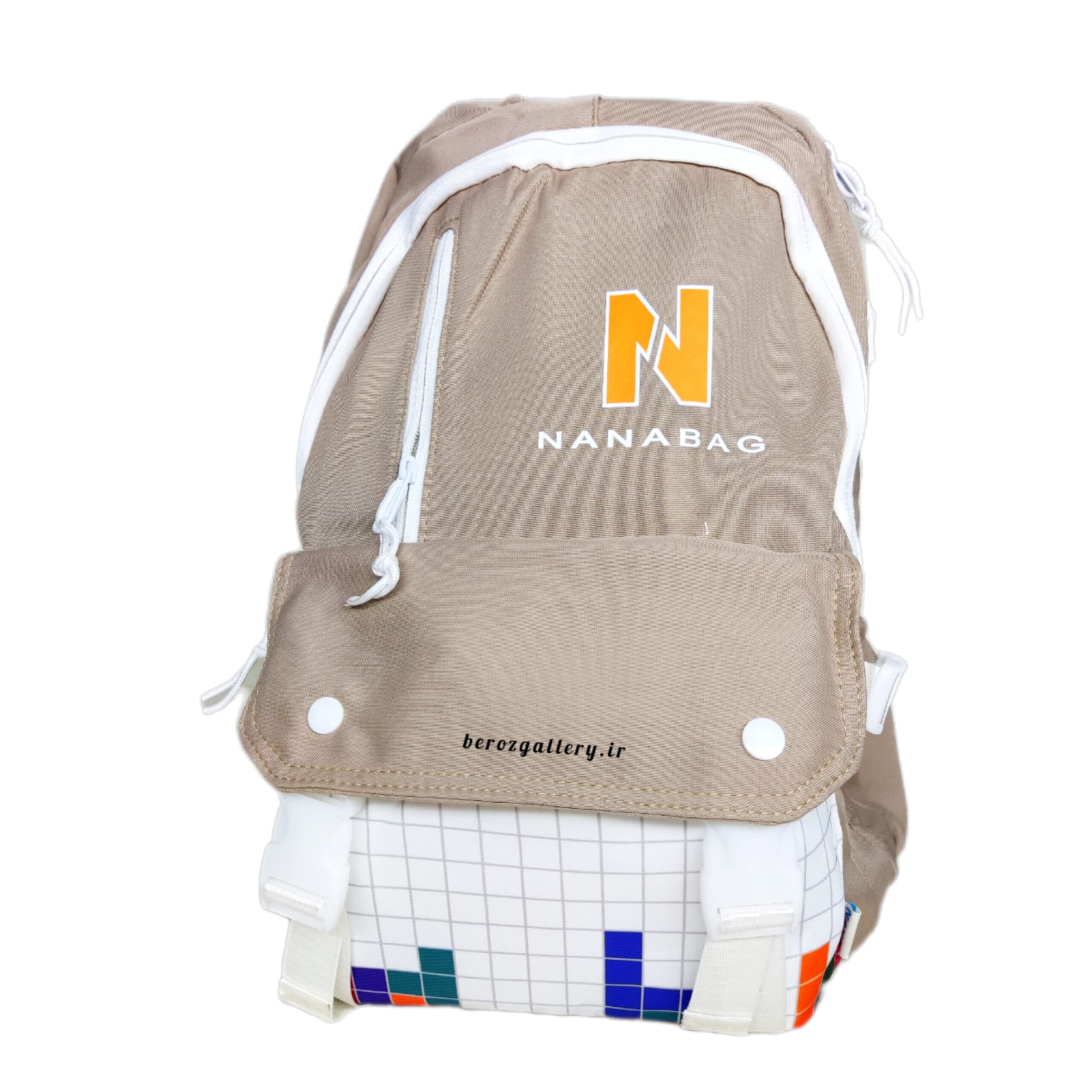 کوله پشتی نانابگ- کیف مدرسه خارجی وارداتی مارک NANABAG,پارچه ای سبک جادار — تصویر ۱۱