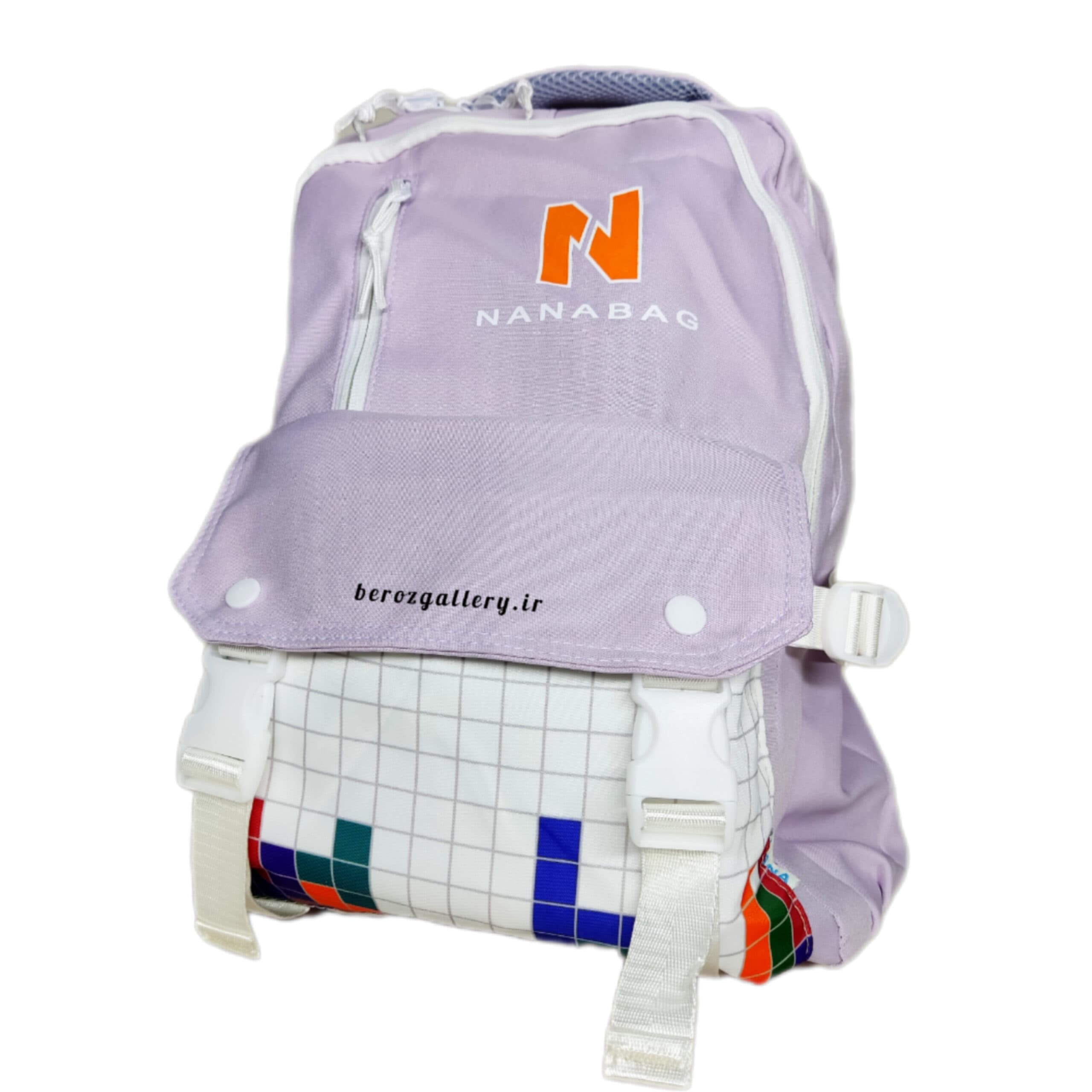 کوله پشتی نانابگ- کیف مدرسه خارجی وارداتی مارک NANABAG,پارچه ای سبک جادار — تصویر ۹