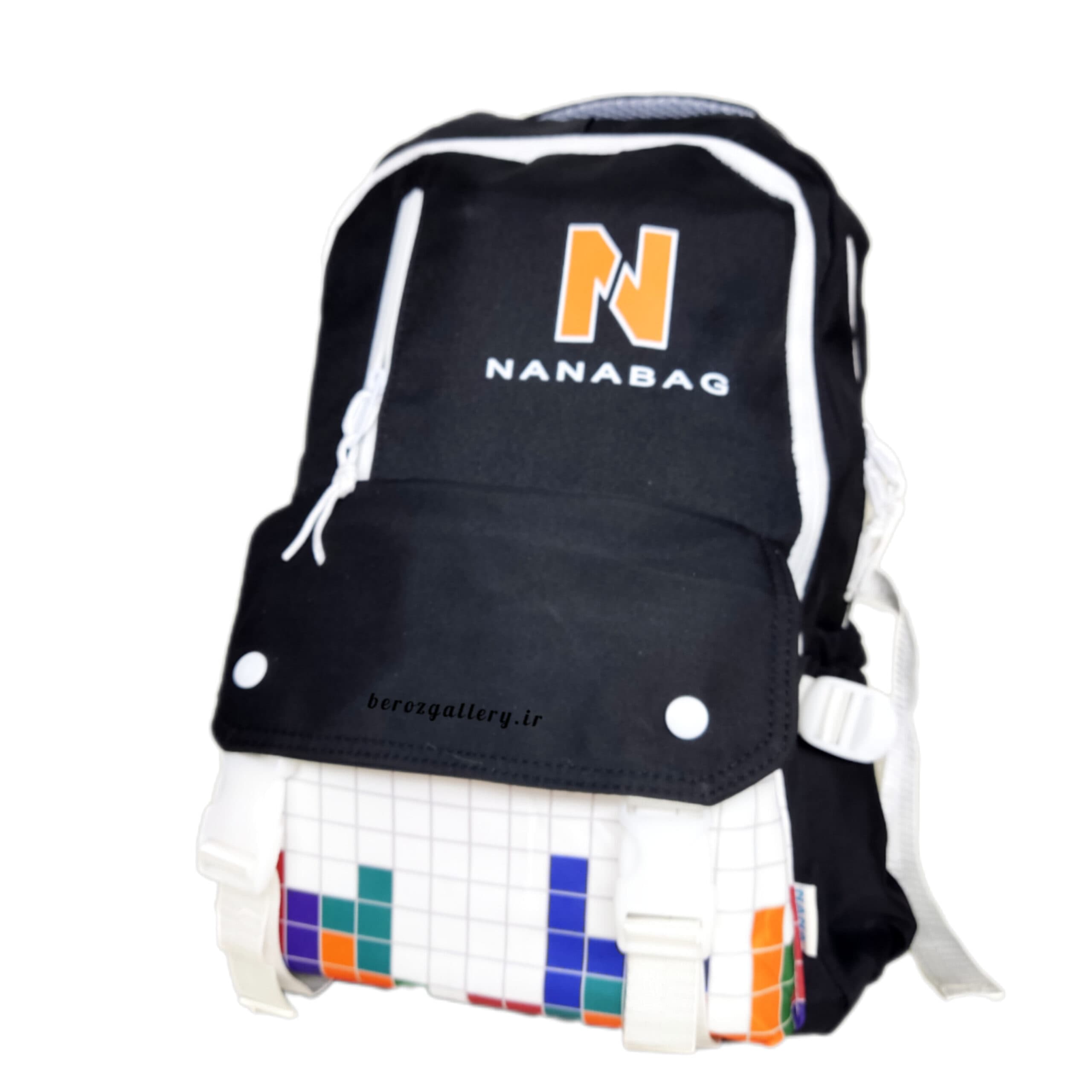 کوله پشتی نانابگ- کیف مدرسه خارجی وارداتی مارک NANABAG,پارچه ای سبک جادار — تصویر ۷