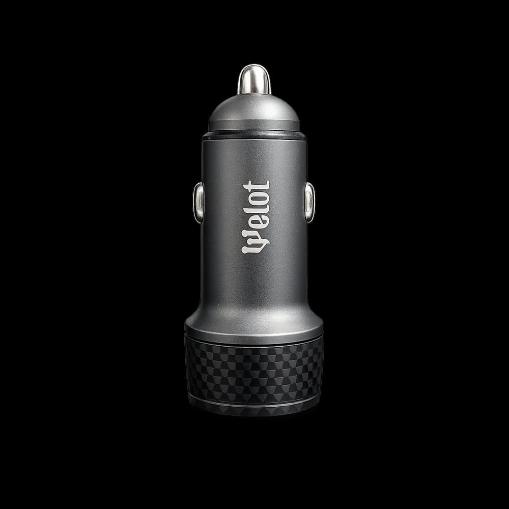 شارژر فندکی ولوت مدل WELOT WE-C62 توان 55 وات دارای دو خروجی USB-C و USB-A — تصویر ۲