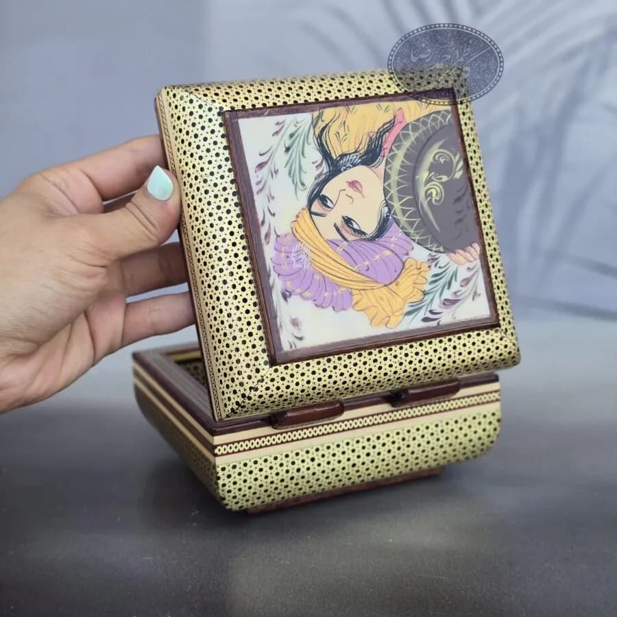 جعبه خاتم و نقاشی کاظمی