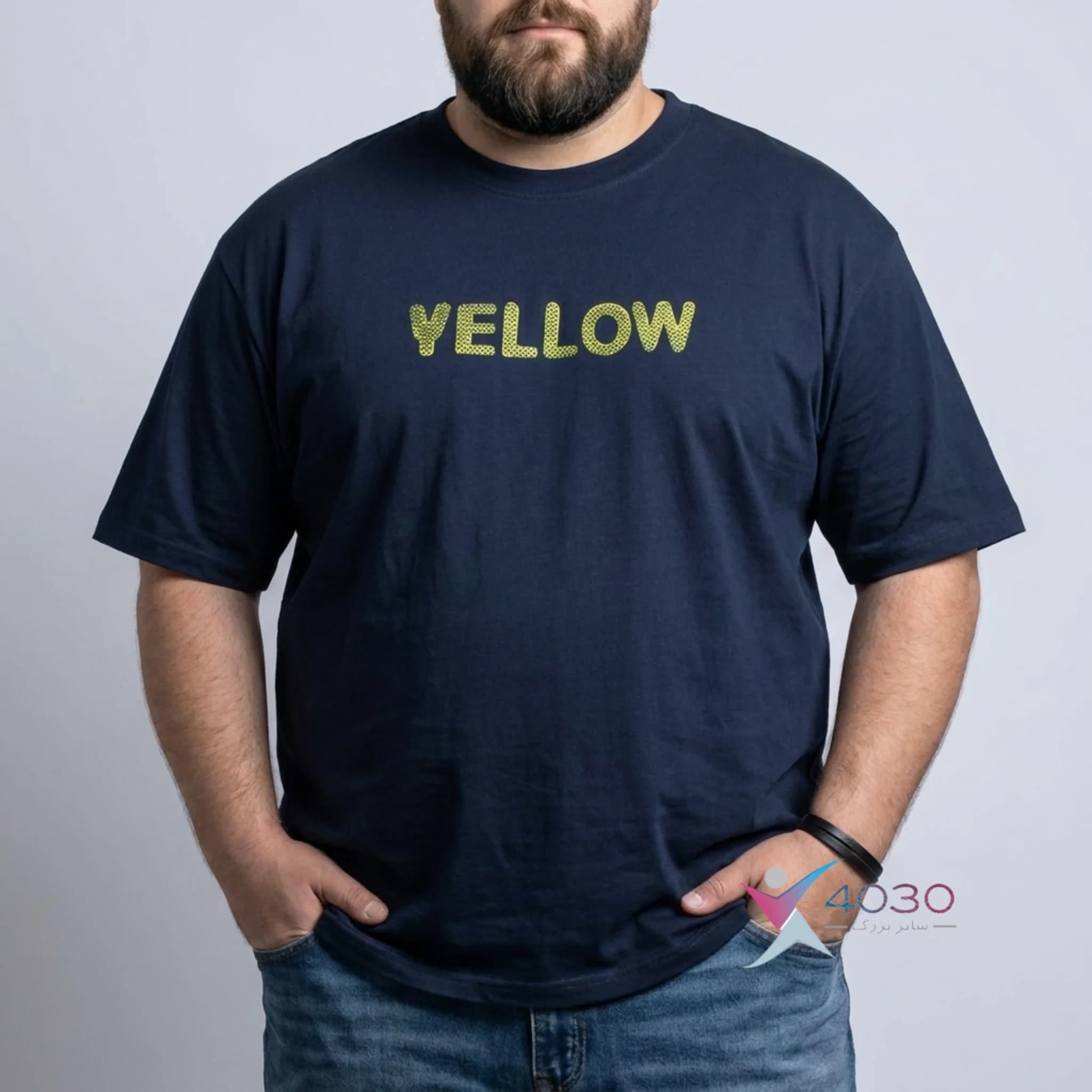 تیشرت Yellow سایز بزرگ مردانه ( 748 ) — تصویر ۶