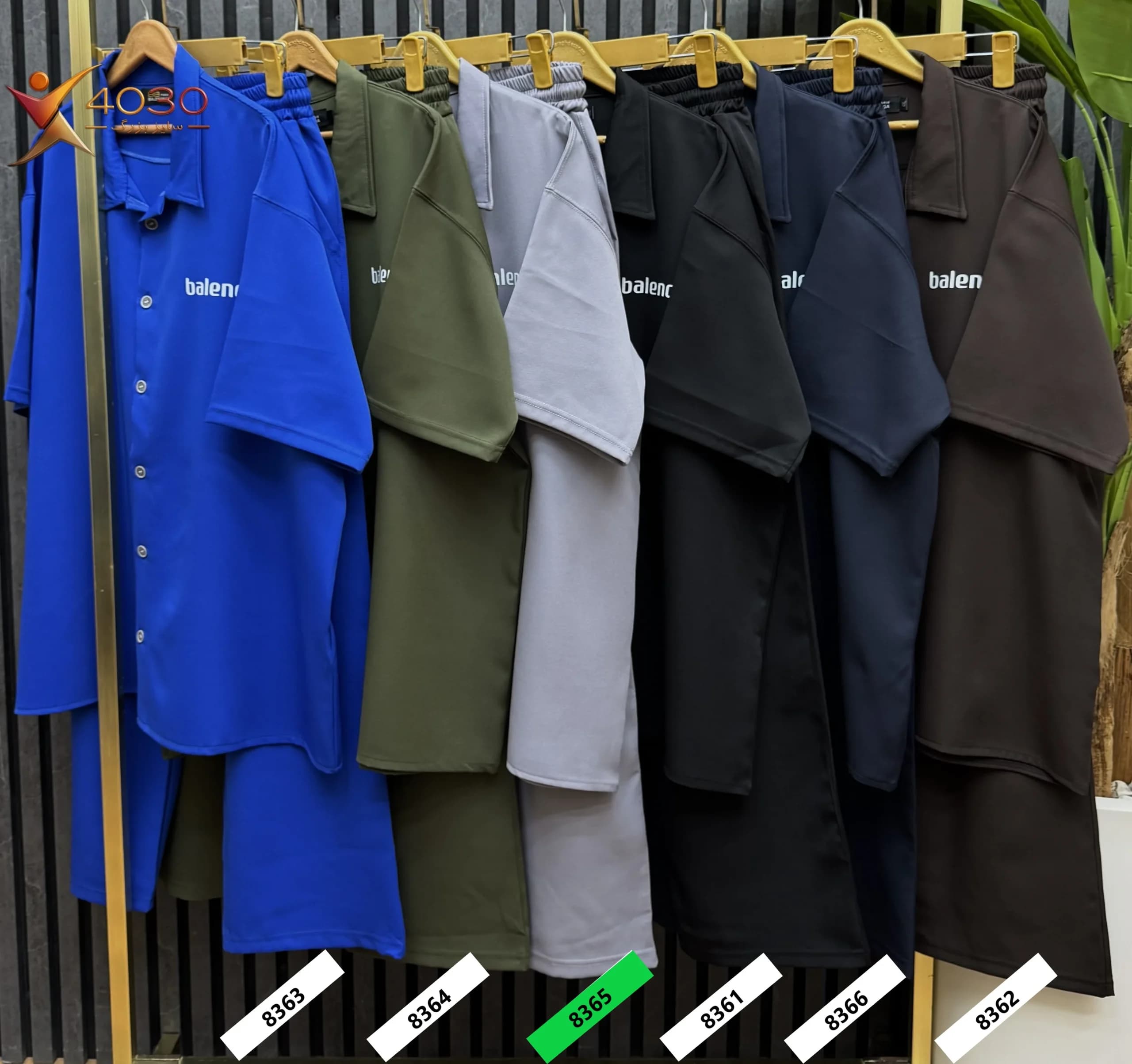 ست پیراهن و شلوار مازراتی BALENCIAGA5 سایز بزرگ مردانه ( 8365 ) — تصویر ۱۲