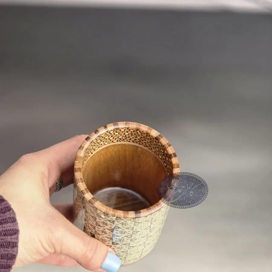 قلمدان لیوانی خاتم خورشیدی کاظمی — تصویر ۲