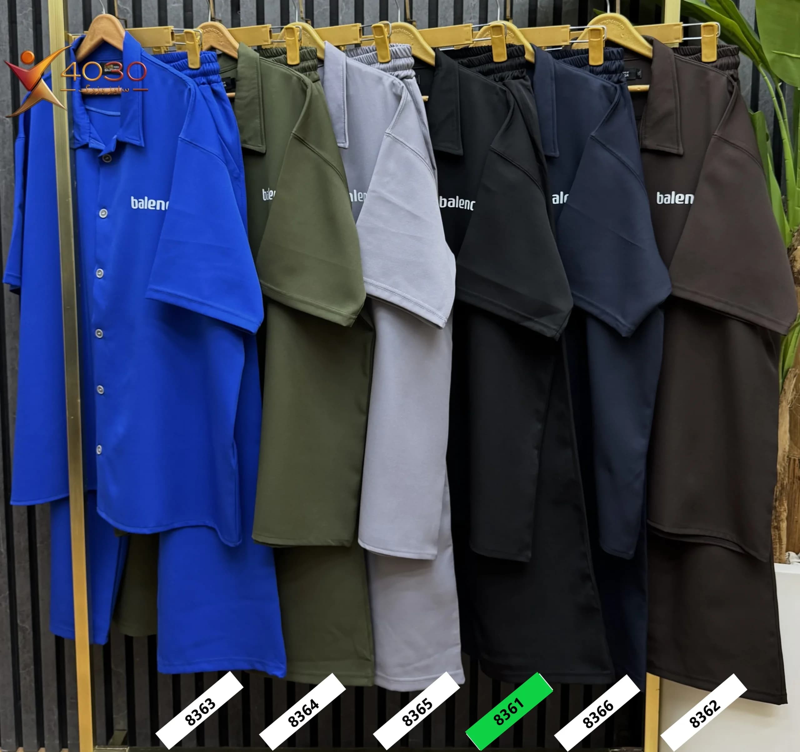 ست پیراهن و شلوار مازراتی BALENCIAGA1 سایز بزرگ مردانه ( 8361 ) — تصویر ۶