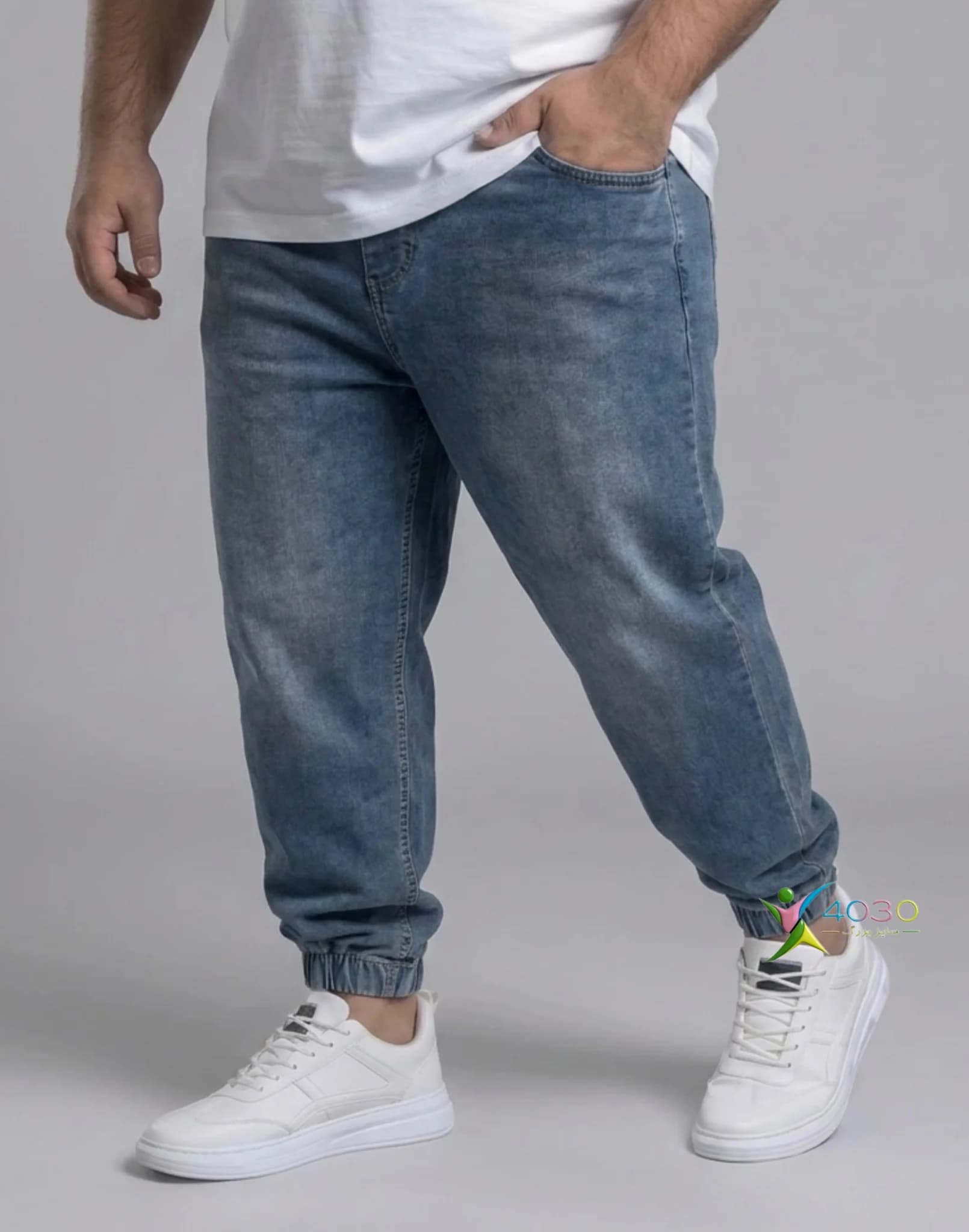 شلوار جین کمرکش دمپاکِش ZARA سایز بزرگ مردانه ( 3878 ) — تصویر ۲