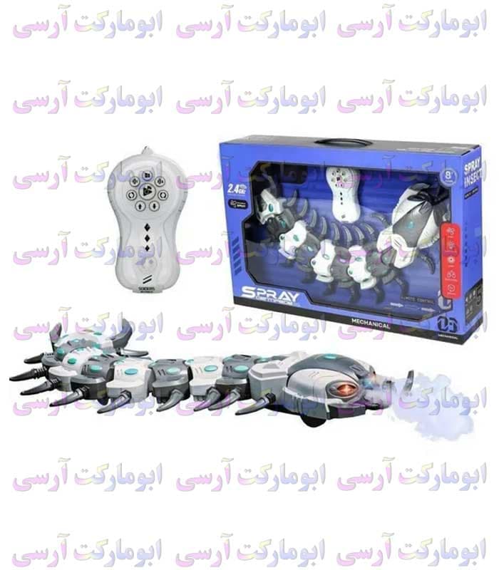 ربات هزارپای کنترلی شارژی دودزا موزیکال خفن 53 سانتی — تصویر ۷