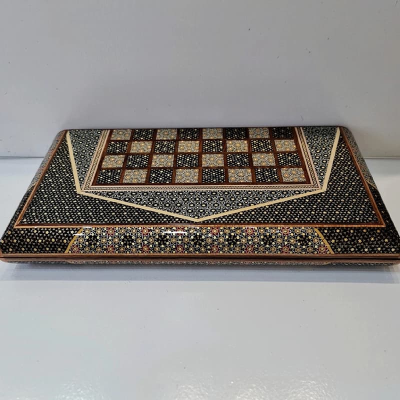 تخته لبگرد خاتم و صدف 50 کاظمی — تصویر ۳