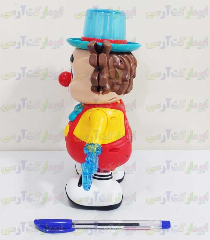 ربات دلقک حرکتی موزیکال چراغ دار باتری خور خارجی — تصویر ۵