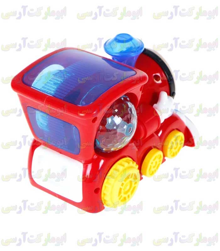 ربات قطار توماس حرکتی،موزیکال،چراغ 4D باتری خور خارجی(رنگ قرمز) — تصویر ۱۱