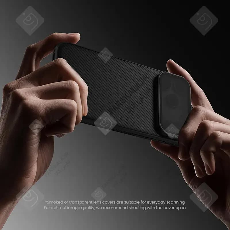 گارد لنز استندی مگنتی نیلکین Camshield Prop Magnetic گوشی آیفون 17 پرو مکس — تصویر ۸