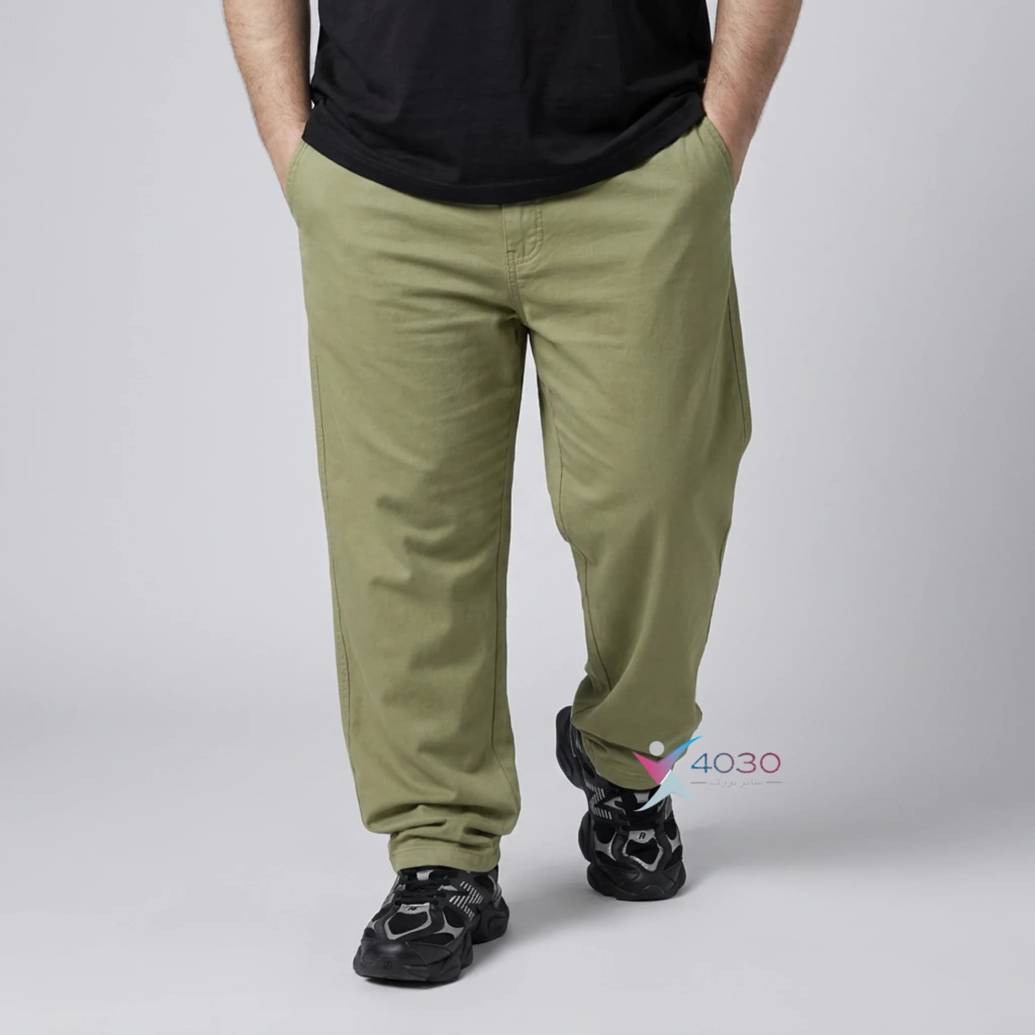 شلوار اسلش کتان ZARA زارا سایز بزرگ مردانه ( 3831 ) — تصویر ۸