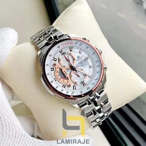 ساعت مردانه کاسیو ادیفایس کاسیو Edifice EF-558D-7AVDF با بند فلزی نقرهای — تصویر ۷