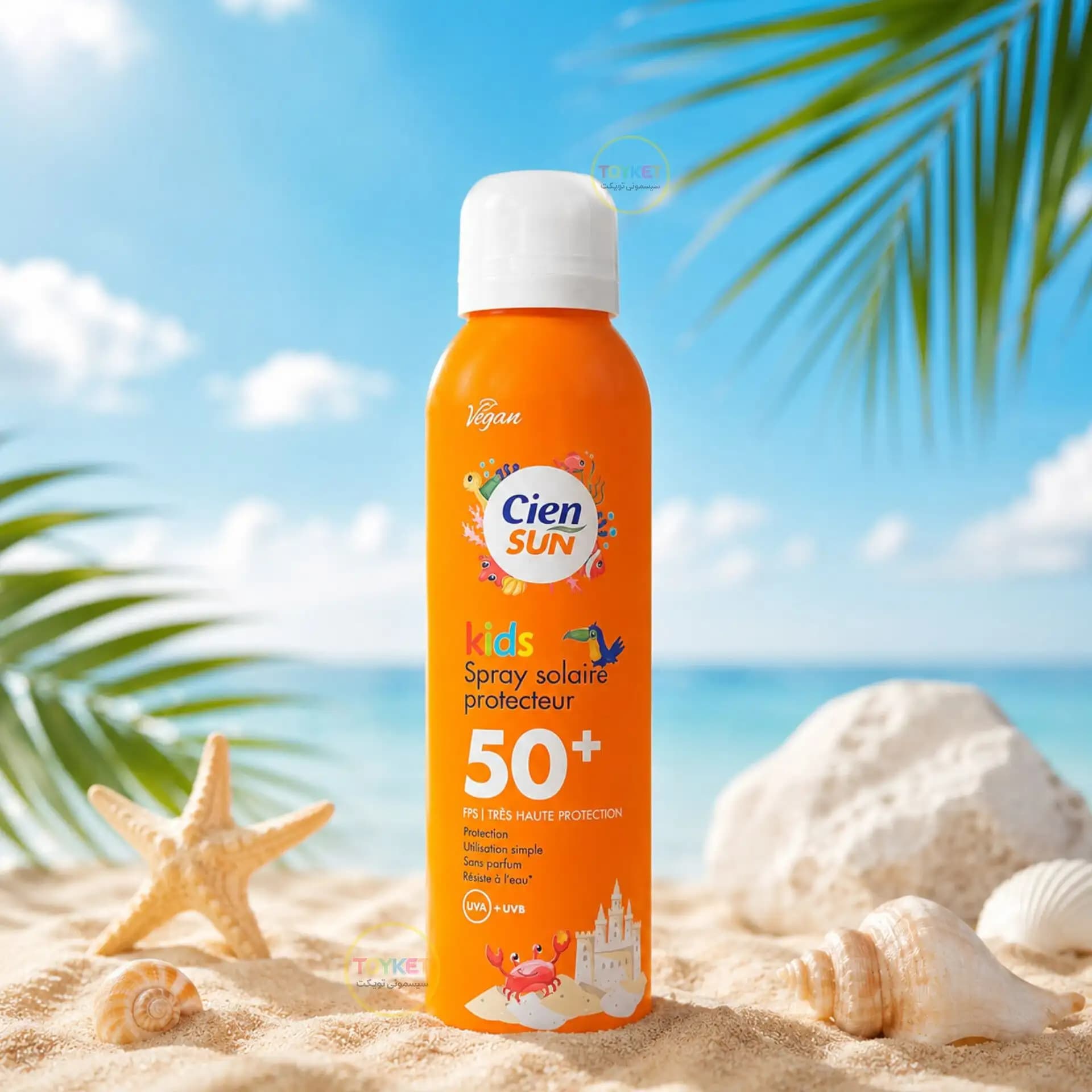اسپری ضد آفتاب کودک Cien Sun Kids با SPF 50+ حجم 150 میل — تصویر ۵