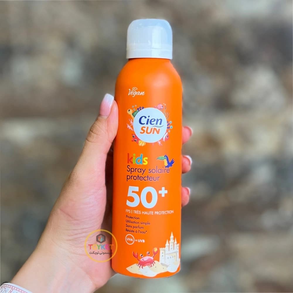 اسپری ضد آفتاب کودک Cien Sun Kids با SPF 50+ حجم 150 میل — تصویر ۶