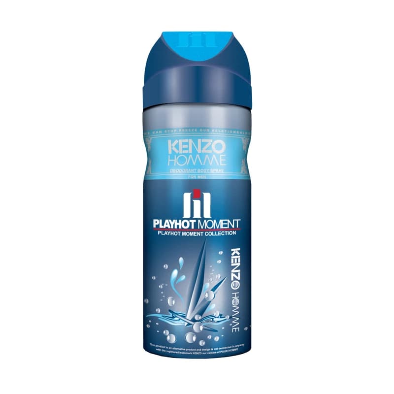 اسپری دئودورانت بدن مردانه پلی هات مومنت مدل KENZO HOMME حجم 200 میل | Play Hot Moment Kenzo Homme Body Deodorant For Men — تصویر ۲