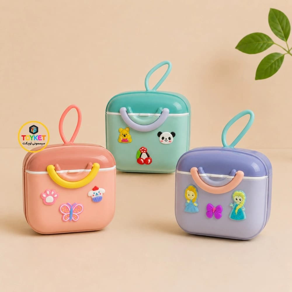 انبار شیر خشک نوزاد Only Baby طرح هلالی استیکر دار