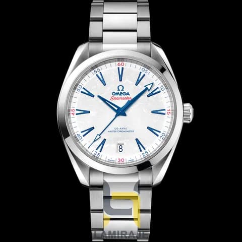 ساعت مردانه امگا Seamaster Aqua Terra با صفحه صدفی و موتور اتوماتیک — تصویر ۴