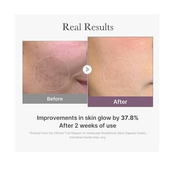 کرم کپسولی گلوتاتیون مدیکیوب روشنکننده و ضدلک Medicube Glutathione Capsule Cream Brightening & Tone-Up — تصویر ۶