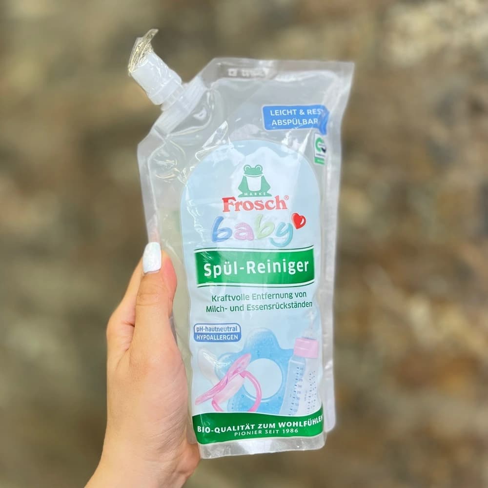 مایع شست و شوی شیشه شیر نوزاد پاکتی فروش Frosch Baby — تصویر ۵
