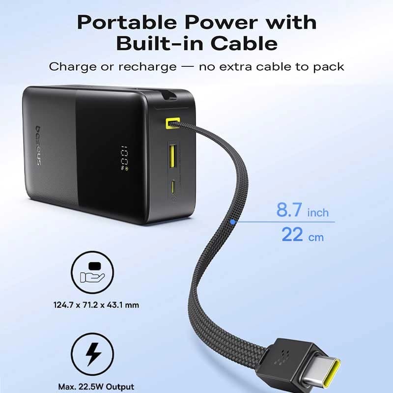 پاوربانک بیسوس مدل EnerFill FC51 Bipow 2 Pro ظرفیت 30000mAh — تصویر ۴