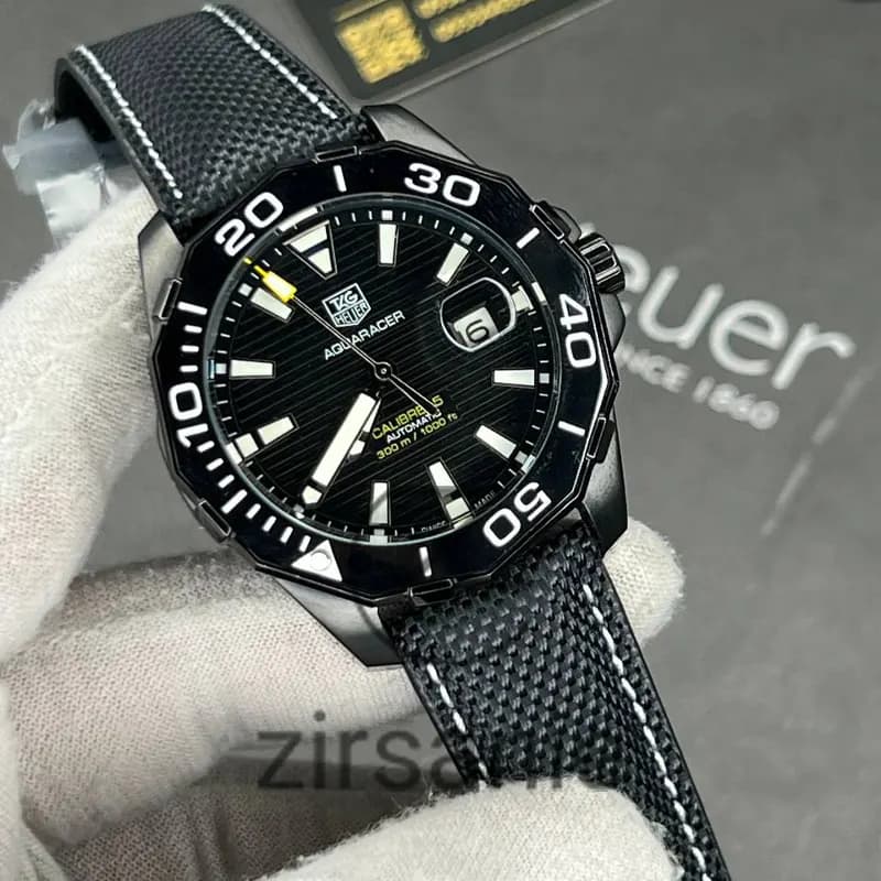 ساعت مچی مردانه تگ هویرAquarcer تک موتور اتوماتیک مشکی Tag Heuer Black Aquarcer — تصویر ۸