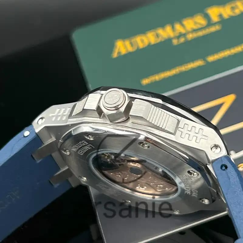 ساعت مچی مردانه اودمار پیگه افشور اکولایزر اتوماتیک سیلور آبی Audemars Piguet Royal Oak Offshore Music Edition Silver Blue — تصویر ۸