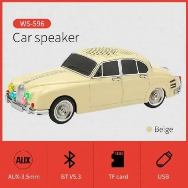 اسپیکر بلوتوثی قابل حمل وستر مدل WS-596 طرح ماشین کلاسیک — تصویر ۷