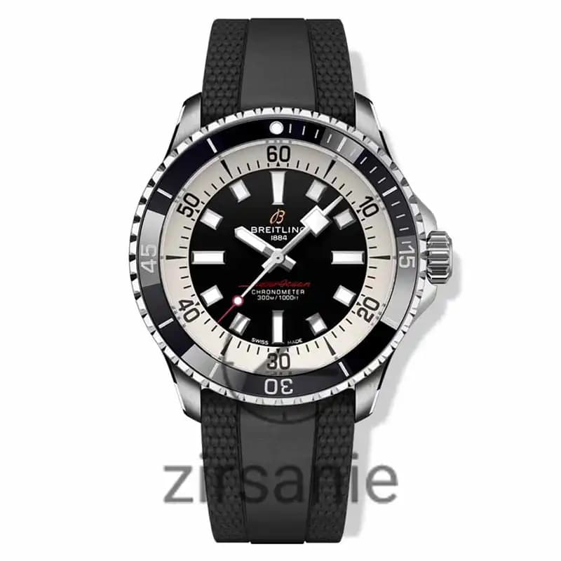 ساعت مردانه برایتلینگ سوپر اوشن اتومات سیلور مشکی Breitling Superocean Automatic Silver Black