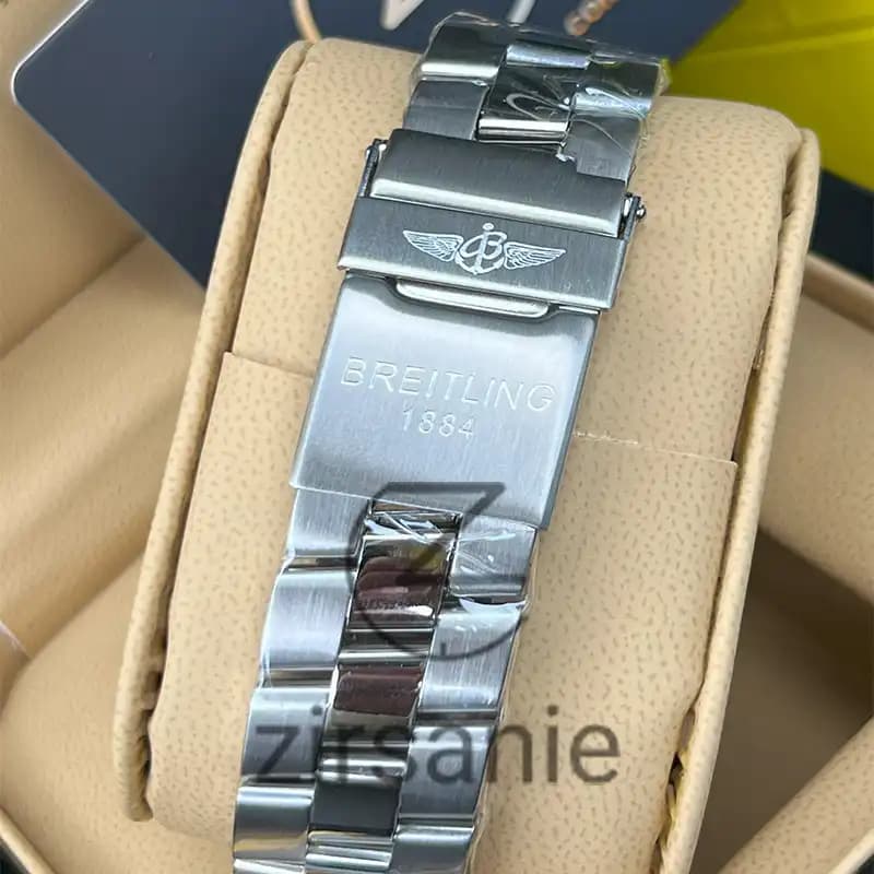 ساعت مردانه برایتلینگ سوپر اوشن اتومات سیلور صفحه سبز Breitling Superocean Automatic Silver Green Screen — تصویر ۱۱