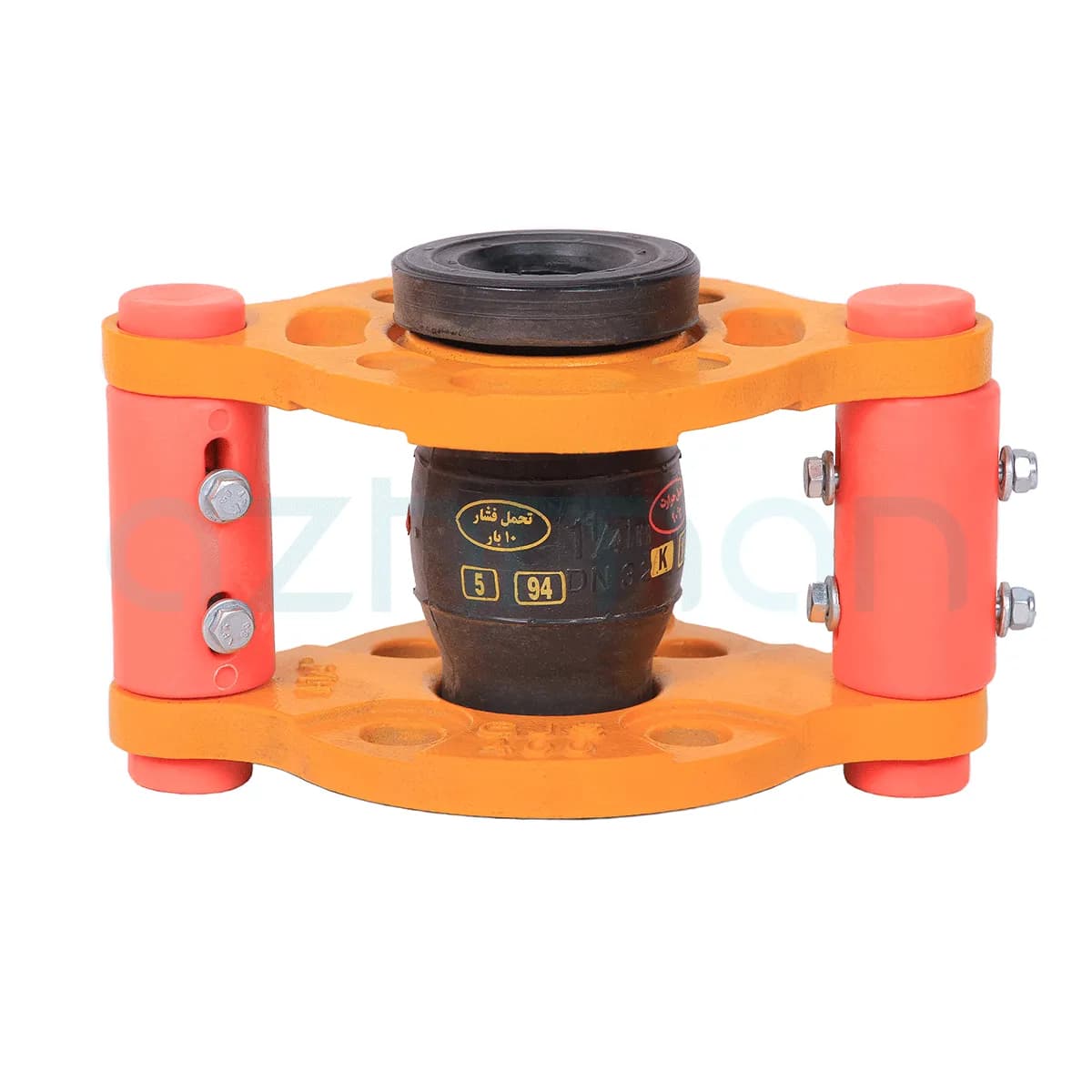 لرزه گیر لاستیکی فلنجدار 5 اینچ قرمز مهاردار PN10 ارتعاشات صنعتی ایران — تصویر ۴