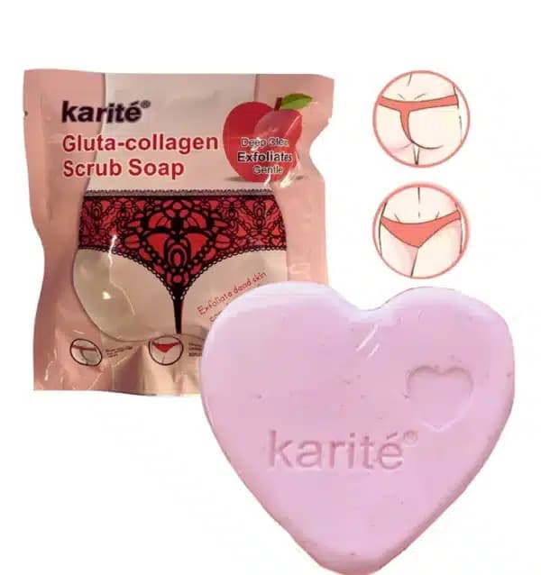 صابون اسکراب روشن کننده نواحی خصوصی بدن کاریته| karite — تصویر ۶
